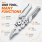 8.5 Inch Multi Functional Industrial Wire Stripper Cutter Crimper Heavy Duty Stainless Steel Electrical Pliers Ergonomic Grip