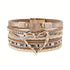 Braccialetto a forma di amore esagerato con strass intarsiati - My Hashtag Shop