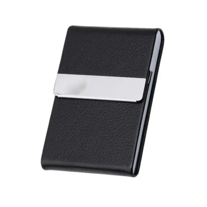 Multifunction Stainless Steel Cigarette Case PU Cigar Storage Box Tobacco Holder 1 PC Card Cases Smoking Accessories - HASHTAG