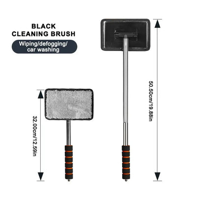 SEAMETAL Car Front Windshield Defogging Brush Telescopic Long handle Car Household Glass Clean Brushes Dust Remover Tool - HASHTAG