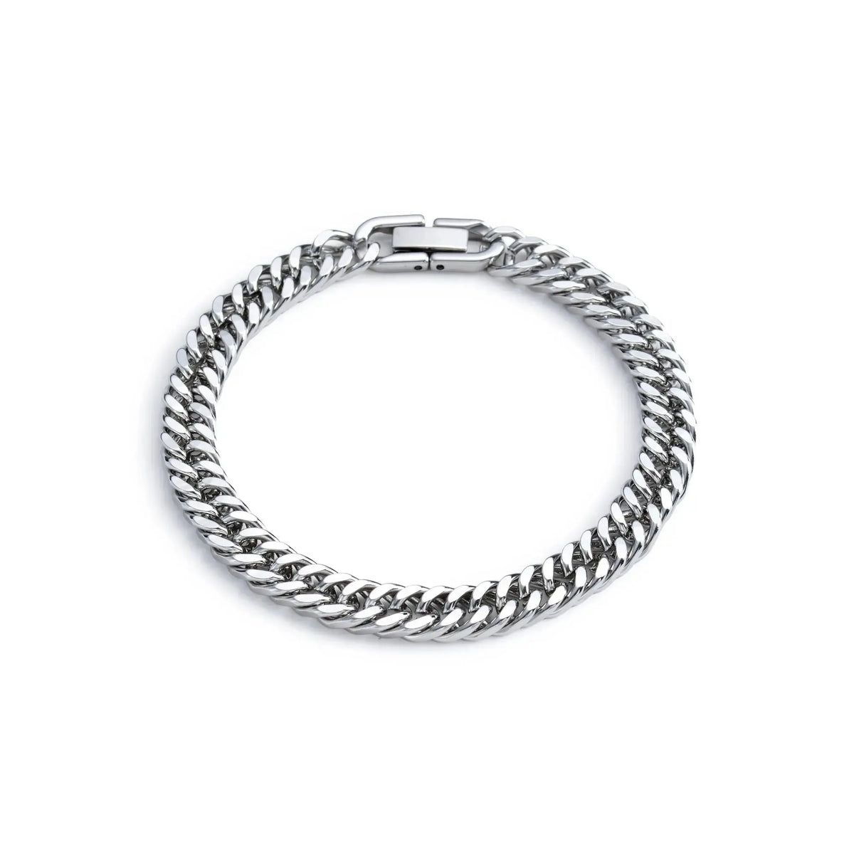 Stainless Steel Braided Double Row Front and Rear Fish Scale Alloy Magnetic Buckle Bracelet with Keel Jewelry New Model HASHTAG