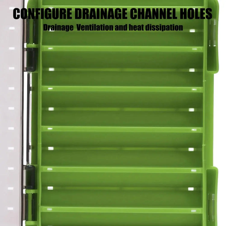 Fishing Tackle Box 14 Compartments Fishing Accessories Lure Hook Storage Case Double Sided Fishing Tool Organizer Boxes - HASHTAG