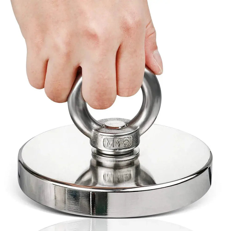 Super Strong Neodymium Fishing Magnets Heavy Duty imanes Magnet with Countersunk Hole Eyebolt for Salvage Magnetic Fishing - HASHTAG