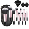 10 black mini Makeup brush Travel Portable Makeup Tool Makeup Puff - Palm Brush Professional Makeup tool set HASHTAG