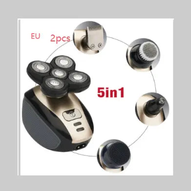 5 In 1 Multifunctional Electric Shaver 5 Blade Razor For Men Shaved Head Rechargeable Shaving Machine Beard Nose Hair Trimmer HASHTAG BAR TABACCHI