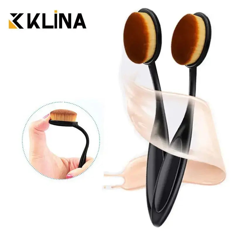 1/2/5 PCS Large Foundation Brush Toothbrush Shape Makeup Make Up Tools Get Fast Even Application of Creams and Powders Cosmnetic - HASHTAG