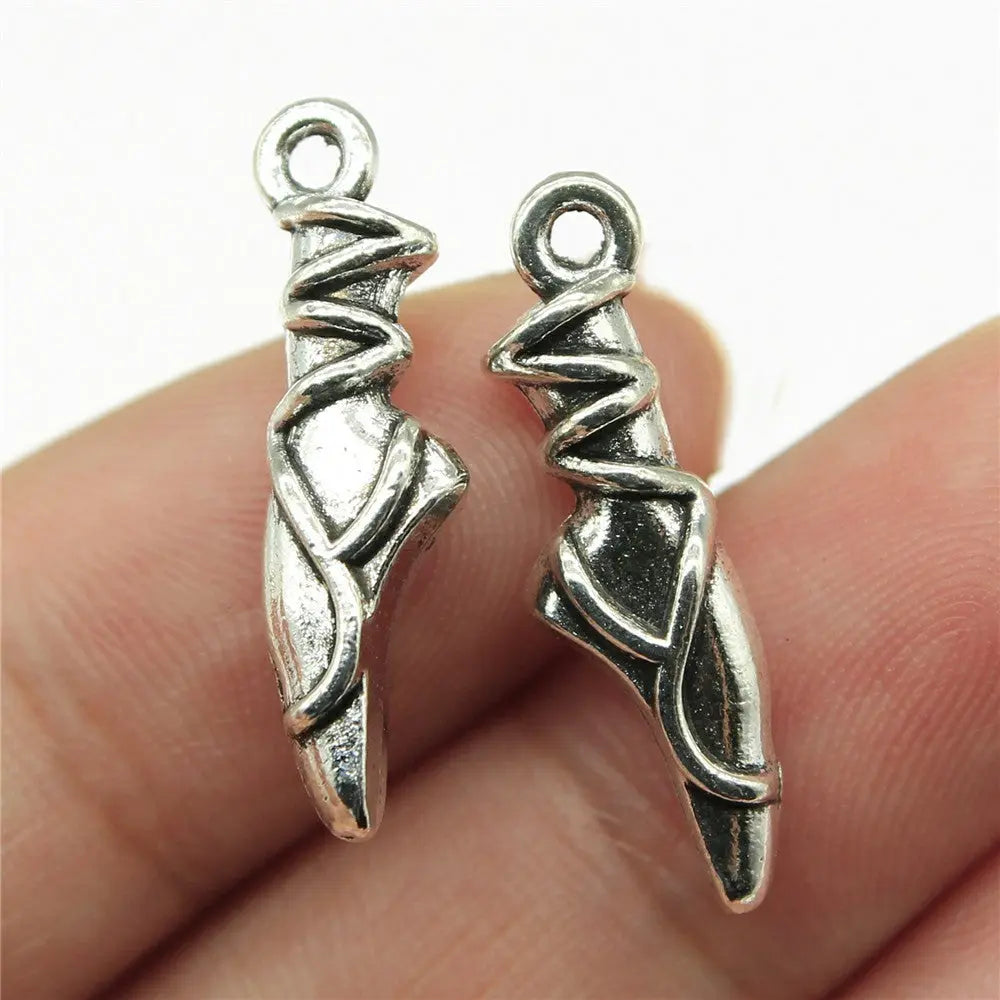 Ballerina Shoes Multi Color Charms 23x6x4mm 1.4g - HASHTAG