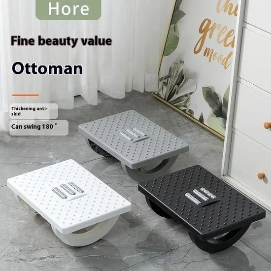 Portability Foot Rest Under Desk Footrest Ergonomic Foot Stool With Massage Rollers Foot Rest For Home Office HASHTAG