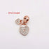 14K Gold Copper Plating Large Hole Spacer Bead Pendant Charms Liebe - Making Life Easier