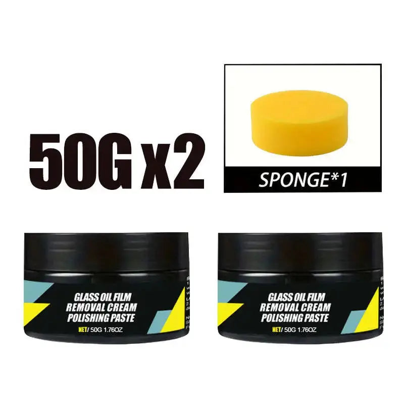 Car Glass Polish Coating Kit for Windshield Oil Film Removal Paste Car Glass Water Repellent Anti Rain Hydrophobic Cleaning Kits - My Hashtag Shop