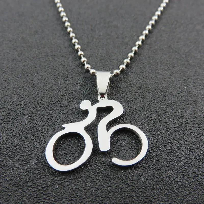 Mountain Bike Necklace Stainless Steel - HASHTAG