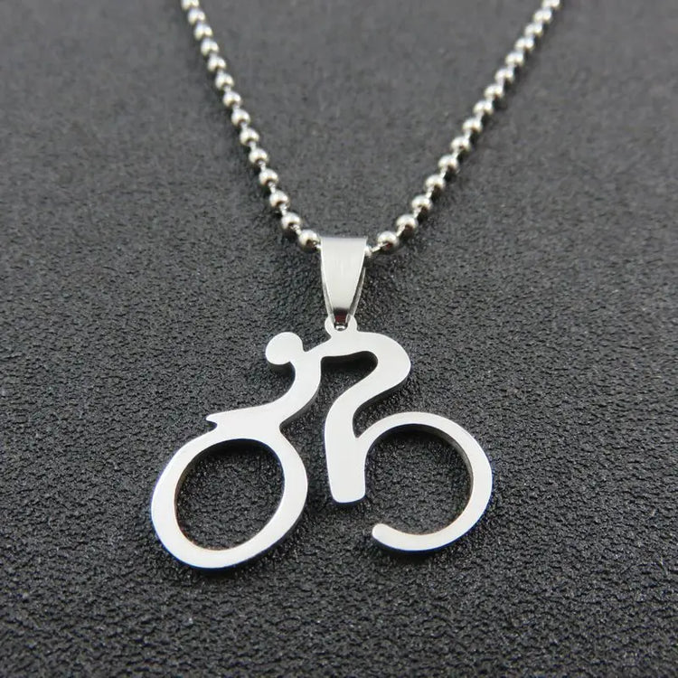 Mountain Bike Necklace Stainless Steel - HASHTAG