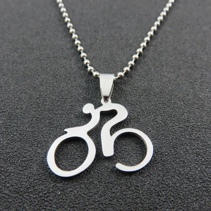 Mountain Bike Necklace Stainless Steel - HASHTAG