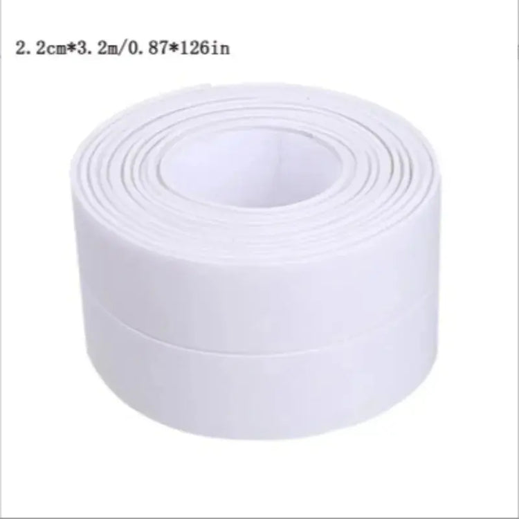 3.2m PVC Waterproof Sealing Tape for Bathroom Sink, Shower, Bathtub and Toilet - Self Adhesive Wall Sticker - HASHTAG