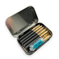 Flip Cap Cigarette Case Rectangle Container Tinplate Box Tobacco Storage Smoking Accessories Jewelry Candy Coin Key Organizer - HASHTAG