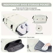 Large Capacity Travel Backpack, Multi-functional Business Trip Bag With Suitcase Sleeve, Nylon Computer Schoolbag Fits 14-inch Laptop HASHTAG