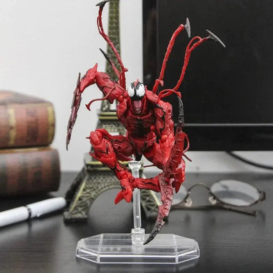 AMAZING YAMAGUCHI Carnage Venom KAIYODO Spider Man Legends Action Figure Joint Movable Change Face Statue Model Kid for Toy Gift - HASHTAG