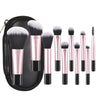 10 black mini Makeup brush Travel Portable Makeup Tool Makeup Puff - Palm Brush Professional Makeup tool set HASHTAG