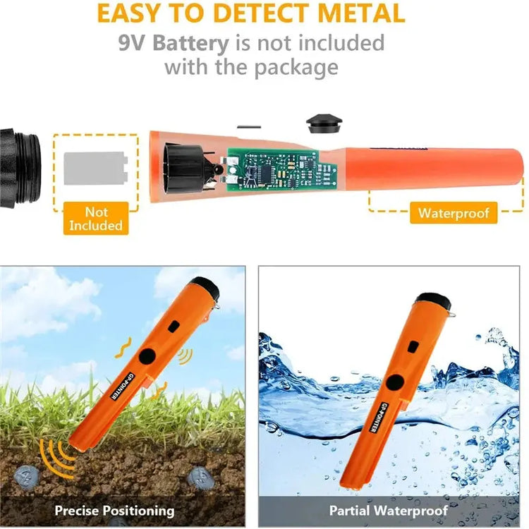 Handheld Metal Detector Metal Pinpointing Rod Detector GP-pointer Waterproof IP66 Metal Gold Detector Tester For Coin Gold - HASHTAG