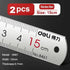 Deli Stainless Steel Ruler 15/20/30cm Metal Straight Ruler for Home School Precision Measuring Drawing Tool Supplies 1/2/5pcs - HASHTAG