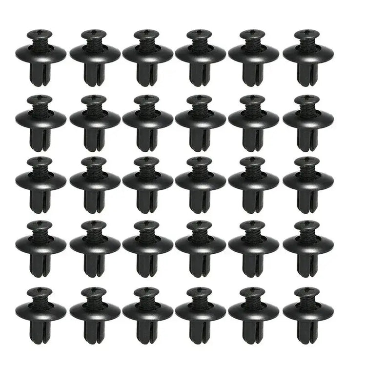 190pcs Car Retainer Clips 6 Size Plastic Fasteners Kit Auto Trim Panel Clip Mixed Car Body Bumper Rivet Set - HASHTAG