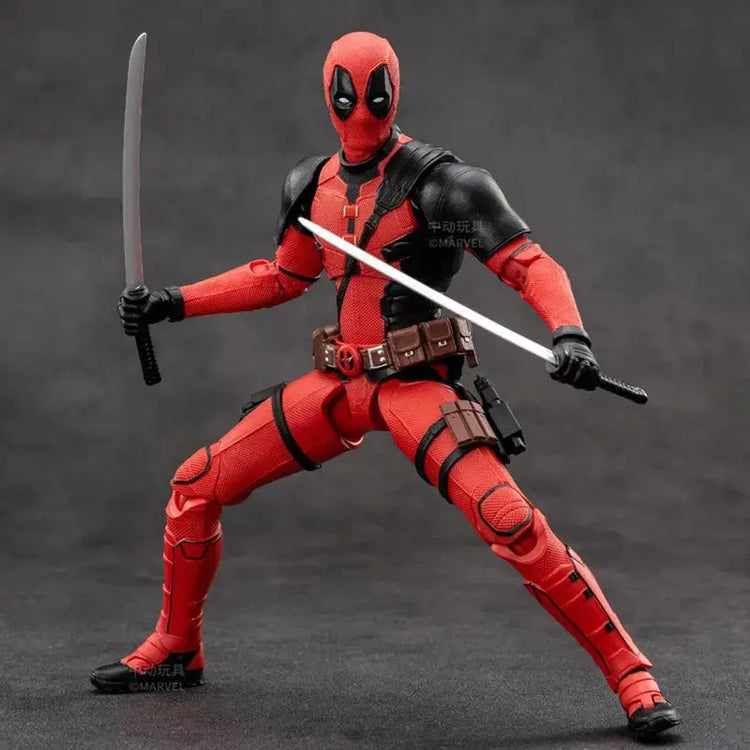 New ZD Toys Deadpool & Wolverine Model 7in 1/10 Action Figures Deadpool Model Marvel Superheroes Collection Ornaments Boys Gifts - HASHTAG
