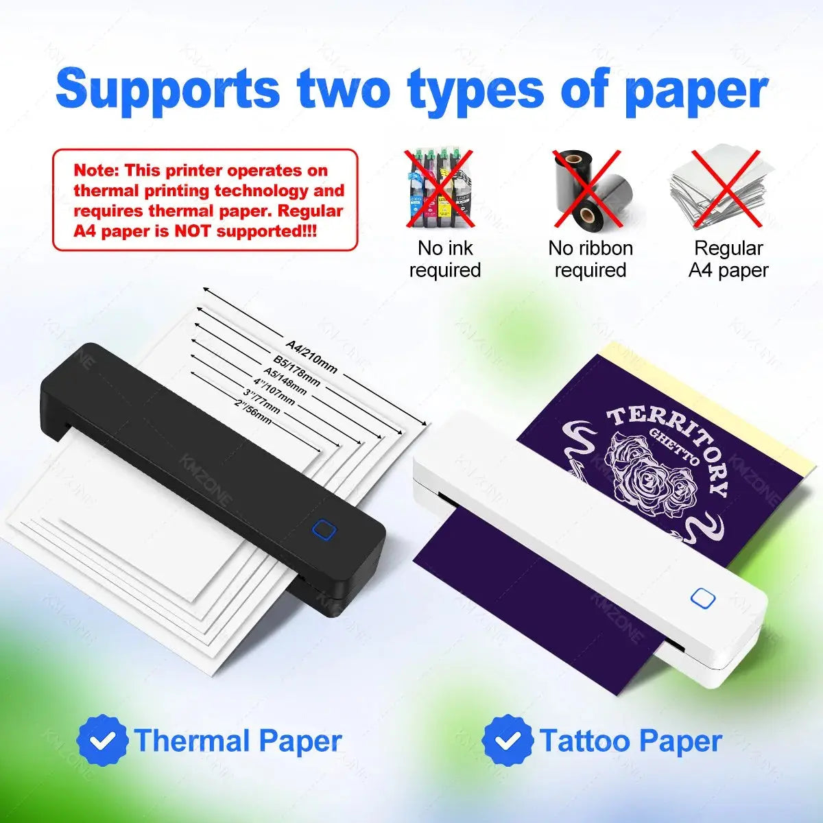 Stampante termica Bluetooth A4 che supporta i formati 2"/3"/4"/A4 - My Hashtag Shop