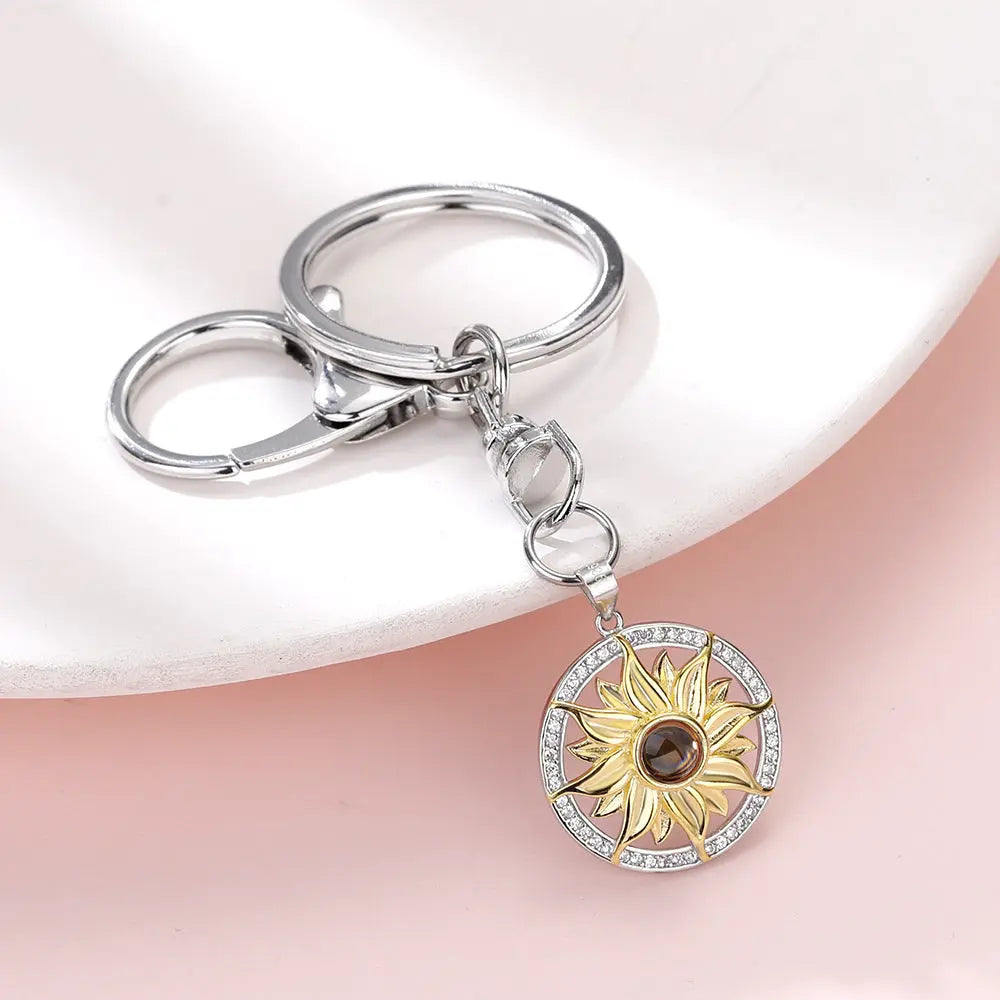 Daisy Photo Projection Key chain Liebe - Making Life Easier