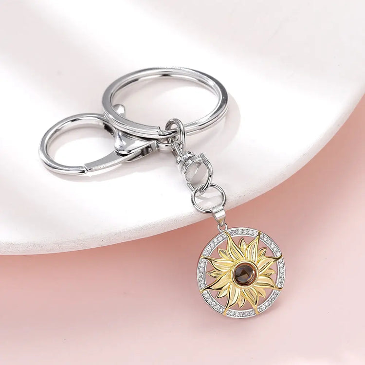 Daisy Photo Projection Key chain Liebe - Making Life Easier