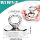 D16~D42mm Strong Suction Salvage Helper, Made of N52 Heavy Rare Earth Material, with Countersunk Hole and Eyebolt Suction metal HASHTAG