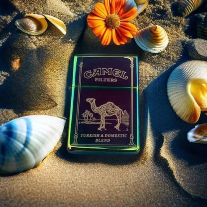 2025 new High end kerosene lighter, Camel windproof kerosene customized lighter, can be connected to DIY customization HASHTAG BAR TABACCHI