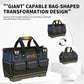 AIRAJ Multifunctional Tool Bags 1680D Oxford Cloth Electrician Bags Waterproof and Wear-Resistant High Capacity Storage Bags HASHTAG