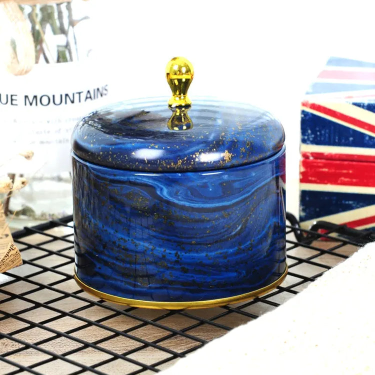 Beautiful designed round tin vessels. - HASHTAG