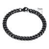 Vnox Mens Simple 3-11mm Stainless Steel Curb Cuban Link Chain Bracelets for Women Unisex Wrist Jewelry Gifts HASHTAG