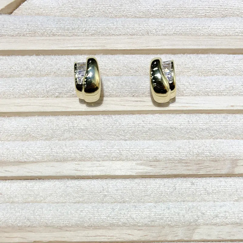 Compact And Exquisite Zircon Earrings That Are Versatile And Elegant HASHTAG