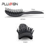 Styling Curly Hair Brush Salon Massager Comb Brush Detangling Drying Brush Anti Static Curved Vent Brush Scalp Massage Comb HASHTAG