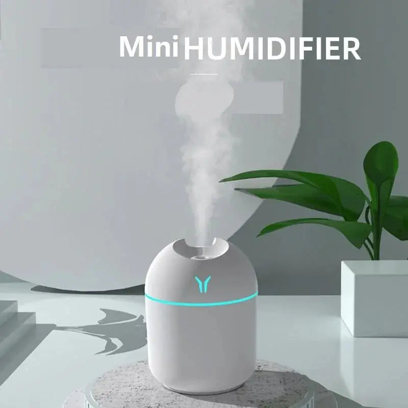 250ML USB Mini Air Humidifier Aroma Essential Oil Diffuser For Home Car Ultrasonic Mute Mist Maker Diffuser with LED Color Lamp - My Hashtag Shop