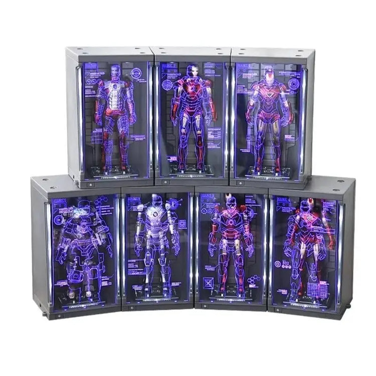 Marvel Iron Man Mk1-7 Mark Hall Action Figure Avengers Tony Of Armor Set Of 1-7 Stark Legends Original Zd Modeldoll Toys Gift - HASHTAG