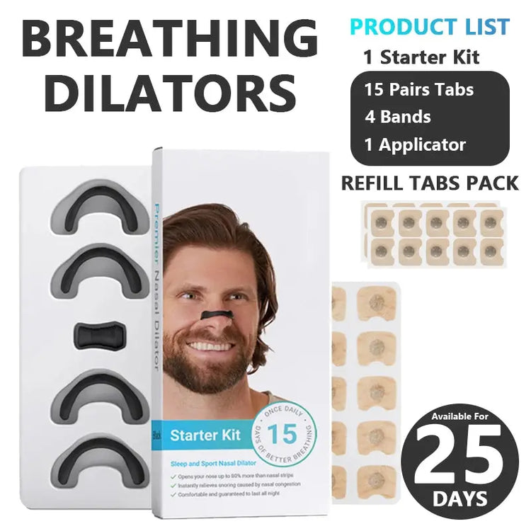 15/30days Magnetic Nasal Breathing Dilators Starter Kit for Nose Improve Sleep Quality Snoring Anti Snoring Sleep Mouth Tape - My Hashtag Shop