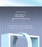 39 Luminous Wireless Headphones with Plug-in,