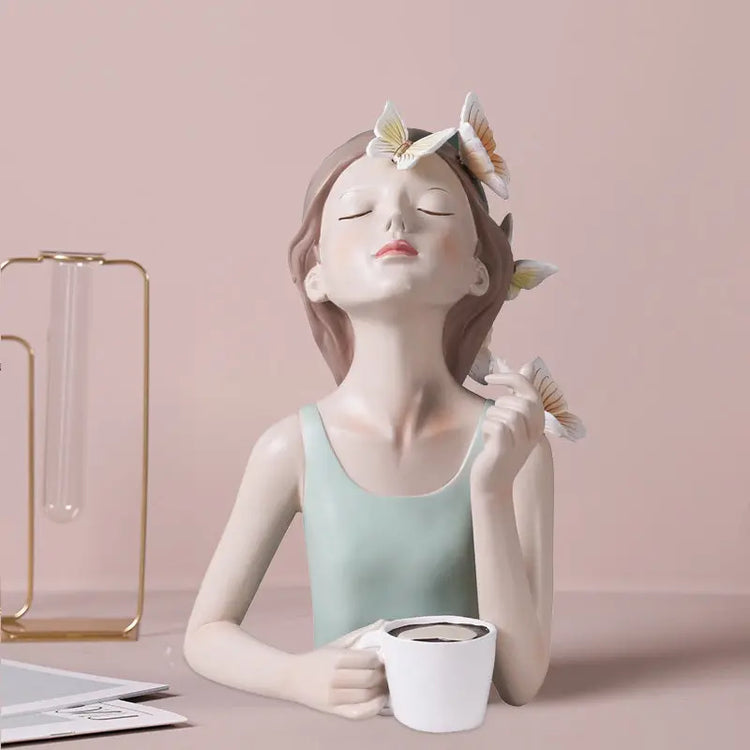 Bubble Girl Resin Ornaments Nordic Creative Home Liebe - Making Life Easier