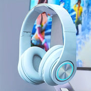 39 Luminous Wireless Headphones with Plug-in,