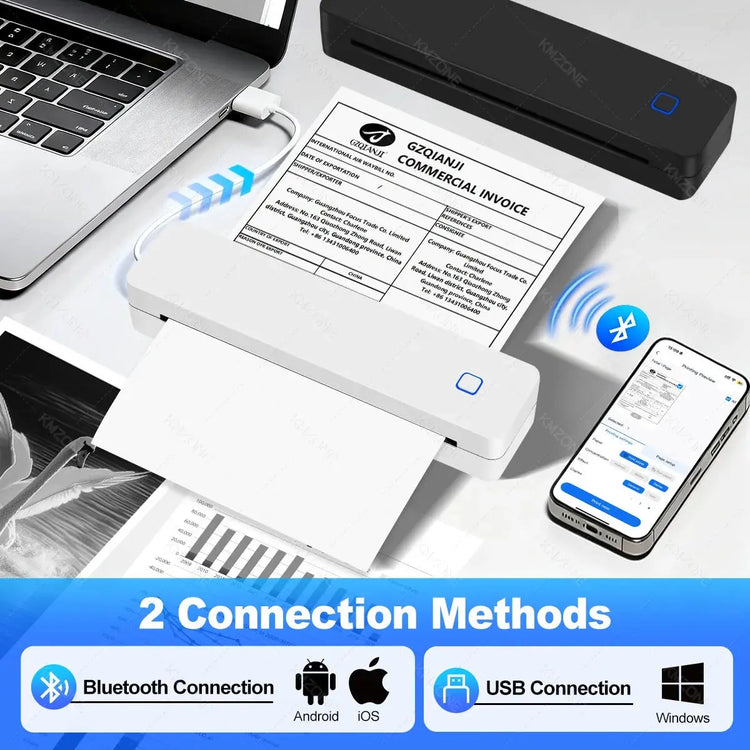 Stampante termica Bluetooth A4 che supporta i formati 2"/3"/4"/A4 - My Hashtag Shop