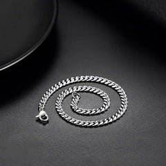 3.5-7MM Wide Stainless Steel Necklaces For Men Punk Cuban Link Chain Choker Women Hip Hop Fashion Party Jewelry Accessories HASHTAG