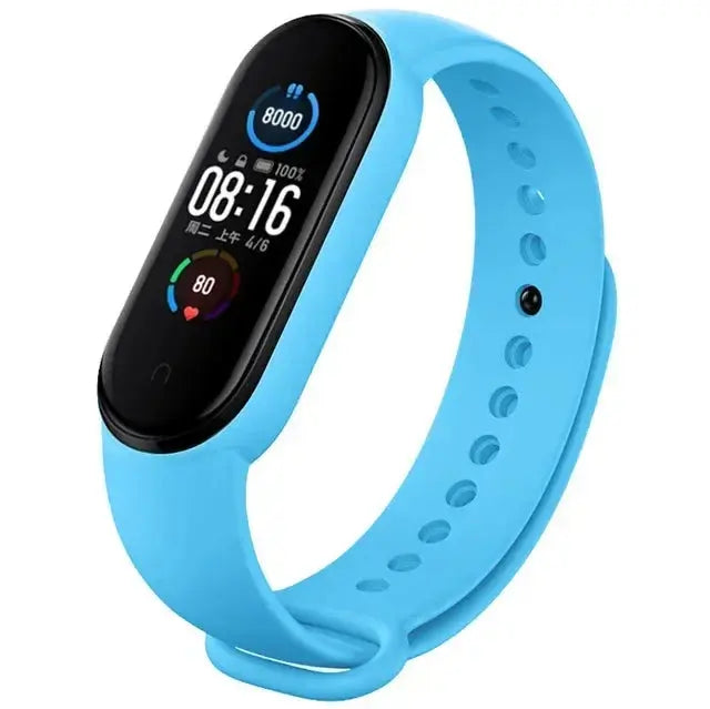 Watch Strap For Xiaomi Mi Band 7 6 5 4 3 Wristband Silicone Bracelet Wrist Straps MiBand 3/4 band5 band6 Smartwatch Accessories HASHTAG