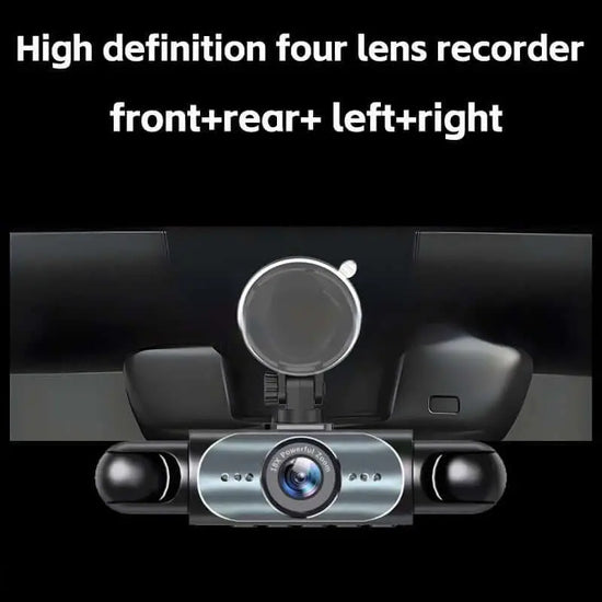 Four-lens Surveillance Dash Cam HD With Rearview Camera