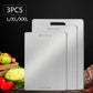 WXCOO Chopping Board Stainless Steel Double Sided Thickened Kneading Dough Board Kitchen Household Fruit Cutting Block