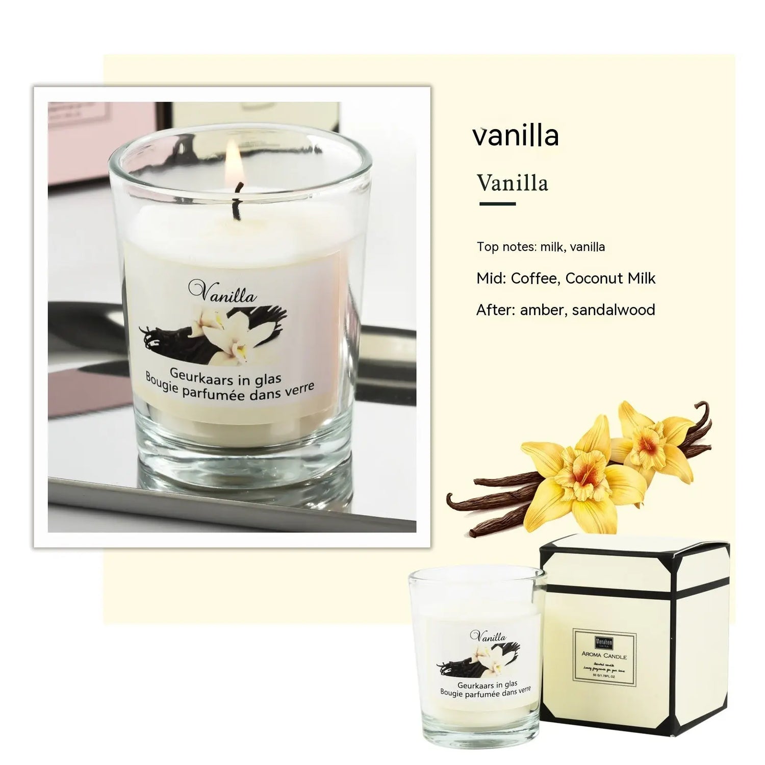 Candles Aromatherapy Glass Romantic Fragrance Liebe - Making Life Easier