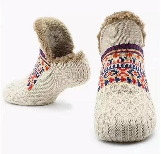 Super Warm Winter Non-slip Floor Socks Women Men Snow Socks Sleep Carpet Socks Slippers Socks Women Velvet Boot Unsiex Home Wear - HASHTAG