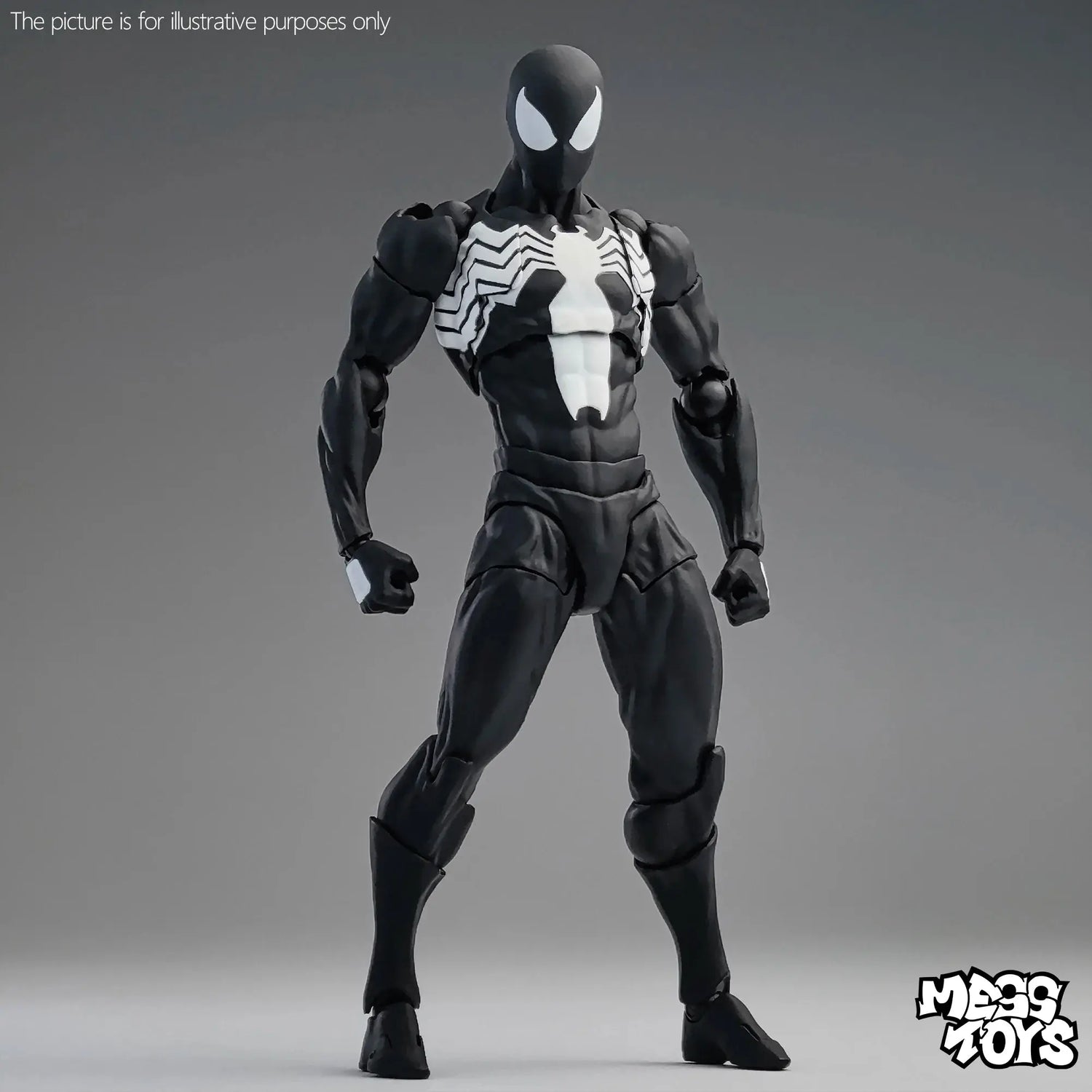 New MessToys Spiderman Figure CT Toys Black Red Spider Man Figurine Mess Toys Action Figure Custom Model Gift Kid Customized Toy - HASHTAG